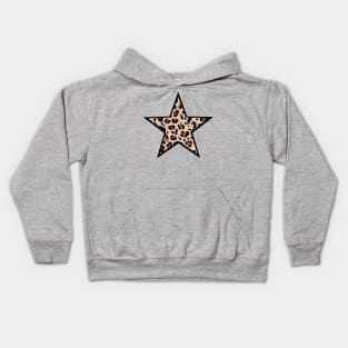 Leopard Print Star Kids Hoodie